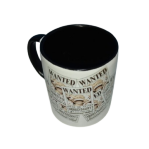 Caneca Anime Luffy Wanted – Presente Geek Monkey D. Luffy Exclusiva