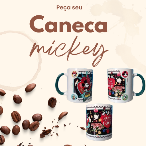 Caneca Piticas Original Mickey e Minnie – Presente Perfeito - Imagem 4